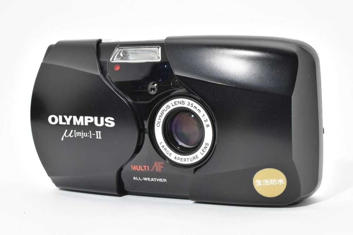 オリンパス OLYMPUS μ mju -II ブラック μ-2 μ-II T26＃4724