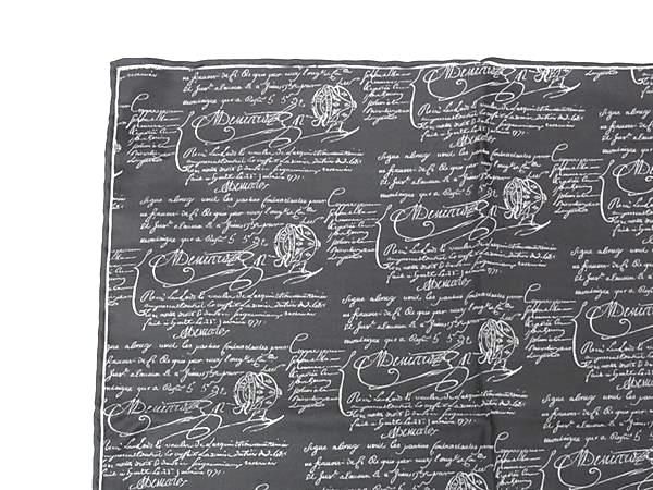 Berluti ベルルッティ スクリット シルク ハンカチ ハンカチーフ メンズ グレー系 FG 9698