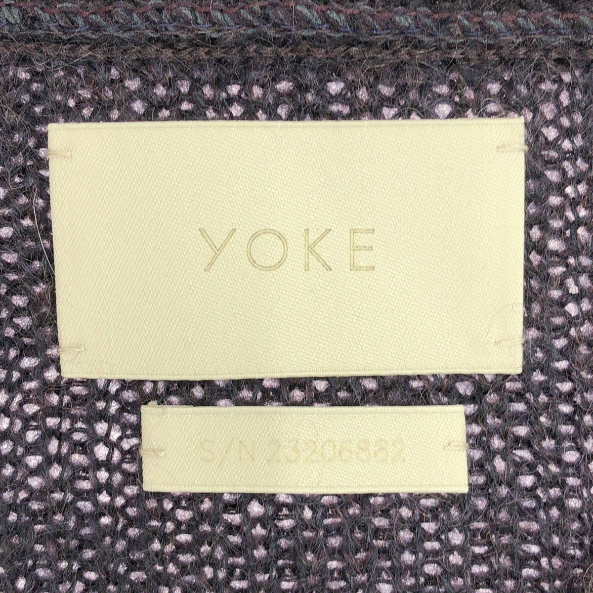 YOKE ヨーク 23AW MOHAIR BORDER CARDIGAN モヘアボーダーカーディガン 