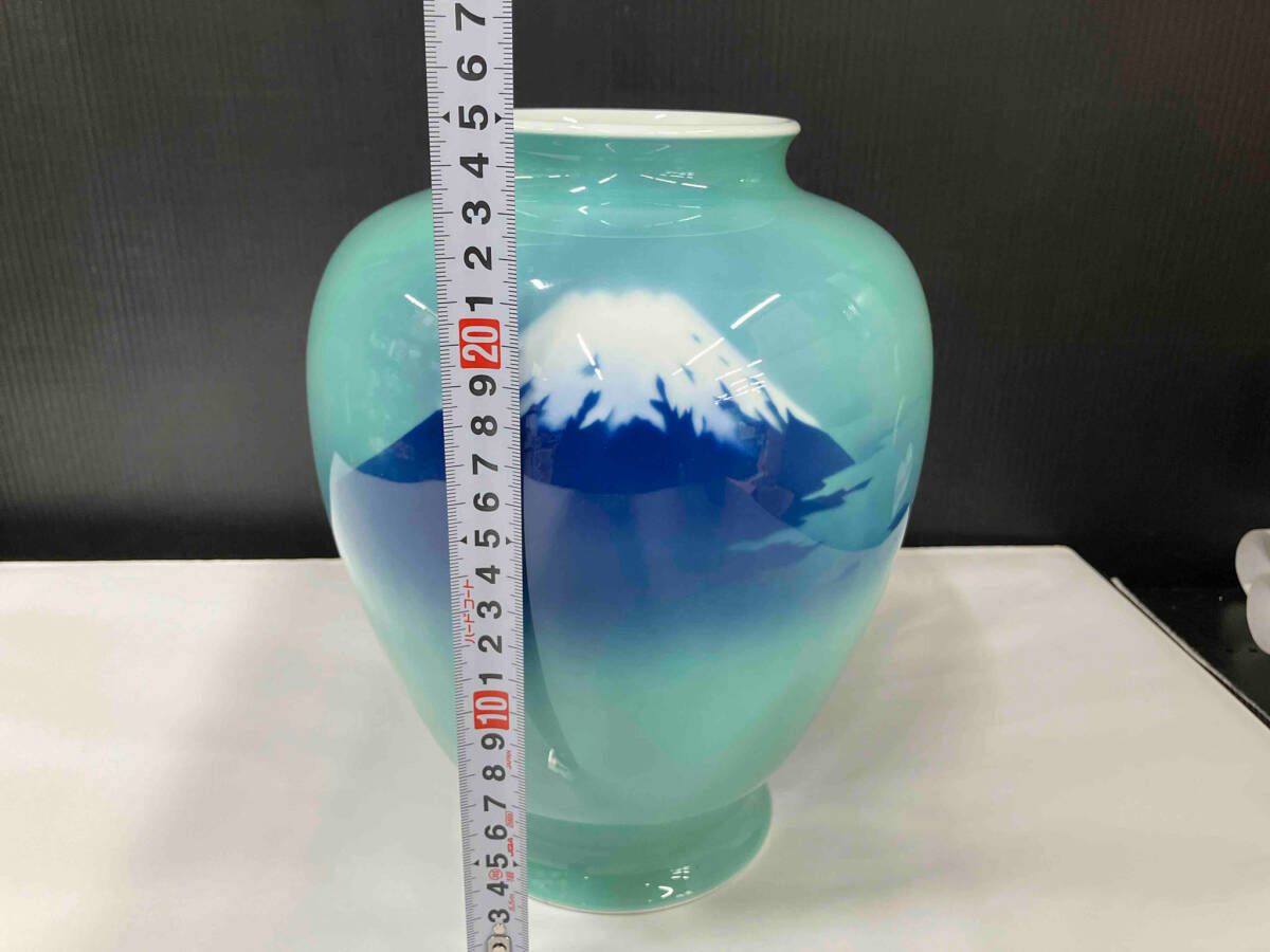 深川製磁 青磁富士 8号花生 美術有田焼 4800-347 - メルカリ