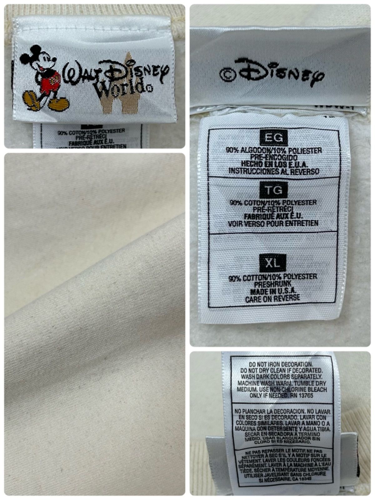 90s USA製 Disney Goofy ディズニー グーフィー BIGプリント