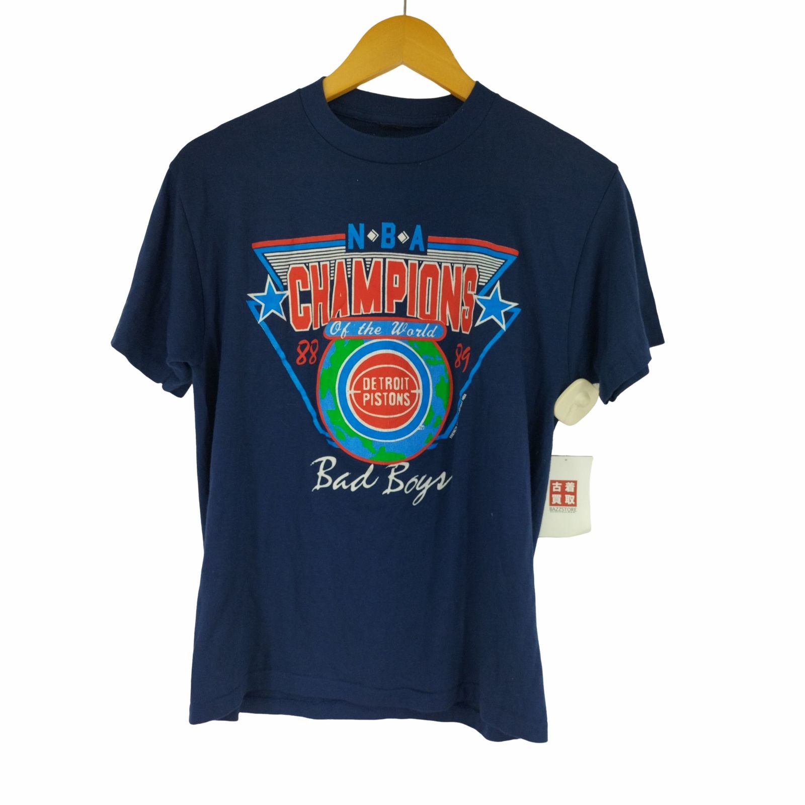 ユーズドフルギ USED古着 80S NBA 1989 ラバープリント S/S Tシャツ メンズ 表記無 