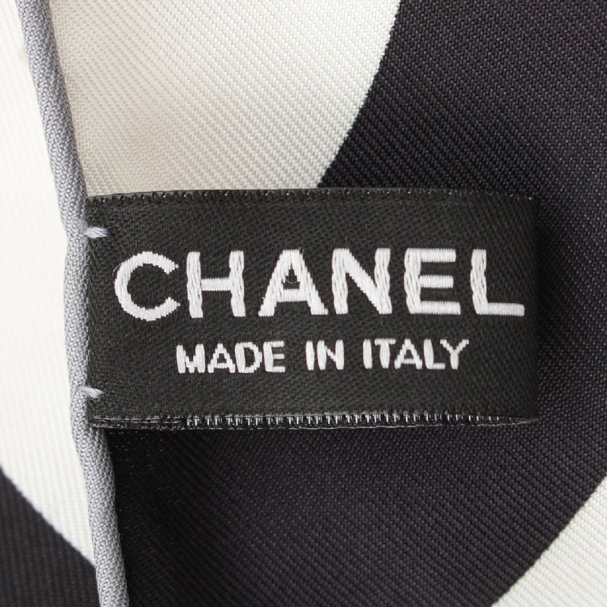 シャネル 14P シルク ココマーク総柄 スカーフ ブラック マルチカラー  