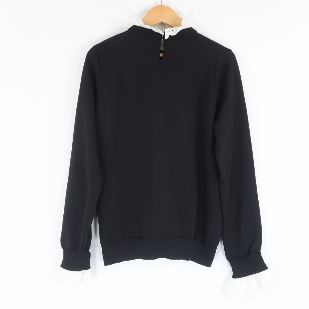 UNITED ARROWS ユナイテッドアローズ 1513-183-4722 スカラップレース 4WAY ニットカットソー 長袖 つけ襟 トップス AU3093A12 UNITED ARROWS - UNITED ARROWS ユナイテッドアローズ 1513-183