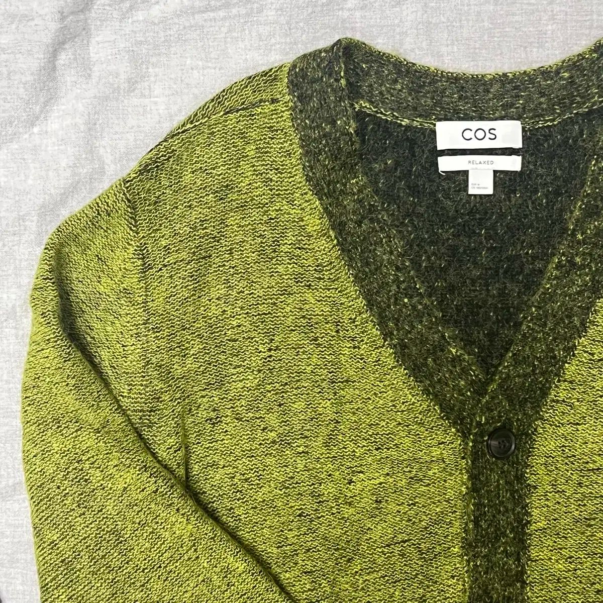 COS モヘア ニット カーディガン SPACE-DYED MOHAIR-BLEND CARDIGAN スペースダイ モヘアブレンド