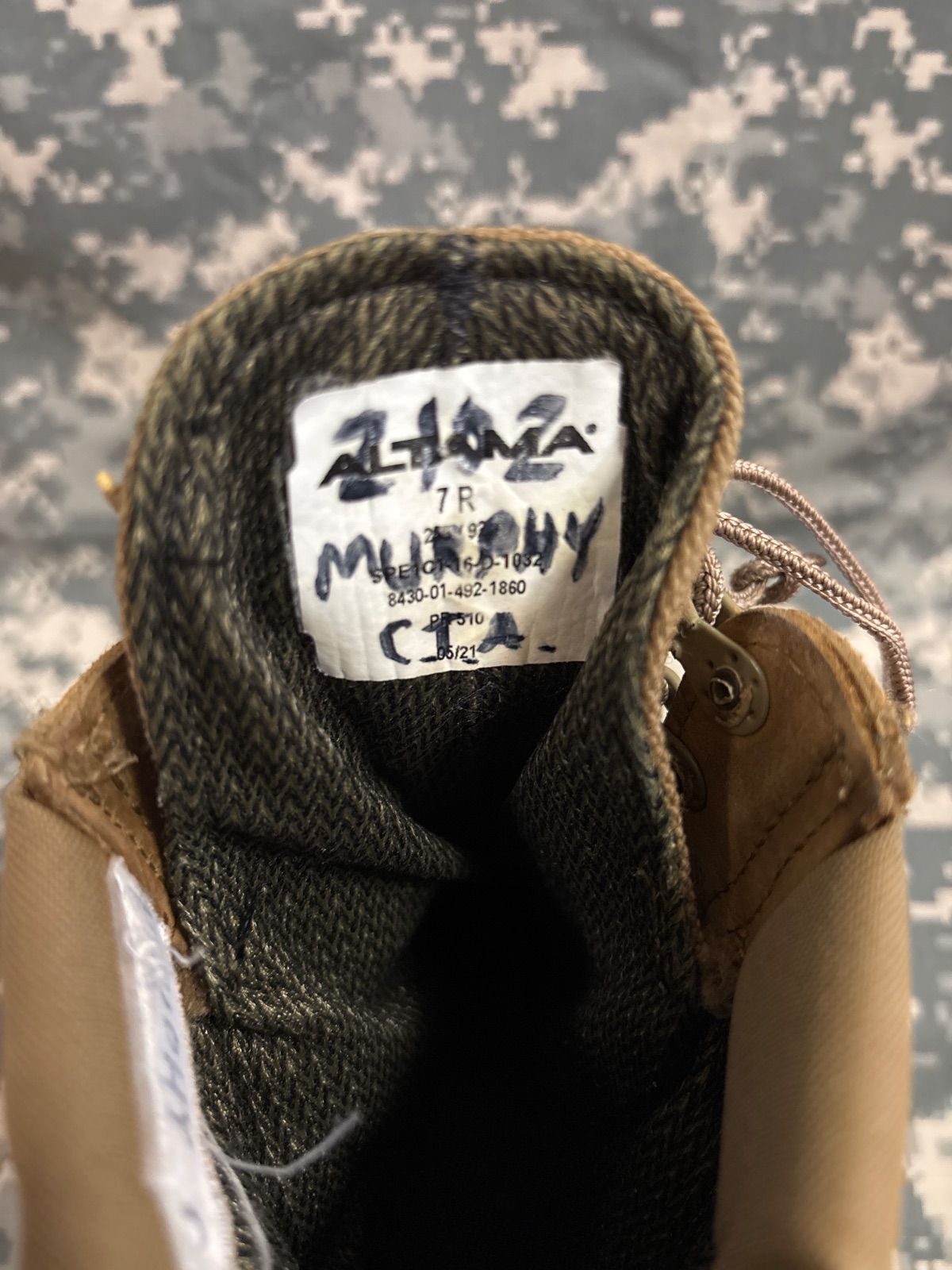 米軍 実物 ALTAMA GORE−TEXミリタリーブーツ 25cm 送料無料 A10