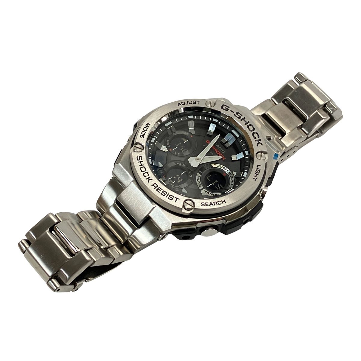 CASIO GST-W110D-1AJF G-SHOCK 腕時計 ソーラー充電 電波時計 20気圧防水 メタルバンド Gスチール カシオ W10556516