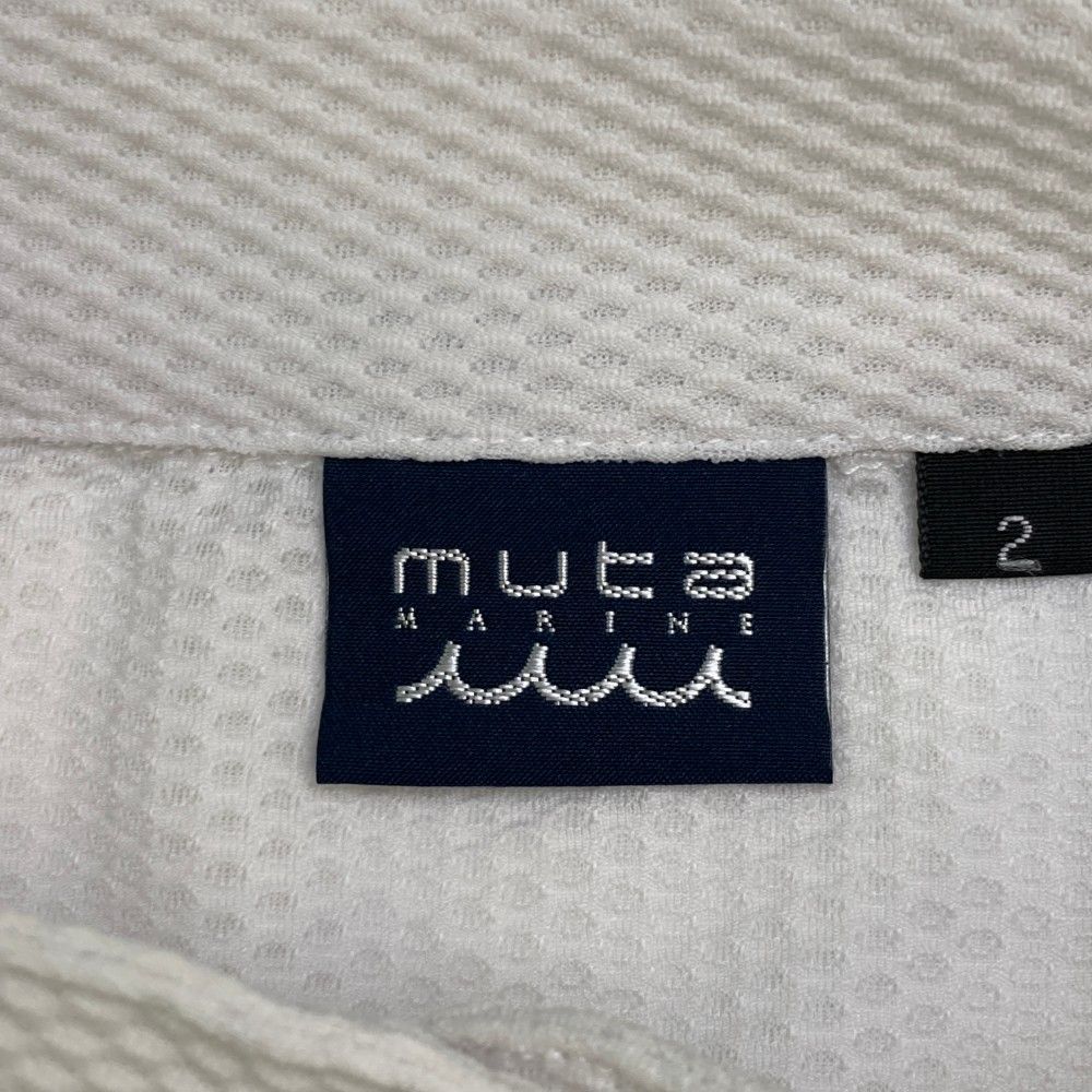 サイズ：サイズ表記無 MUTA MARINE ムータマリン  ノースリーブTシャツ ボーダー柄 ネイビー系 [240101434865] ゴルフウェア レディース ストスト サイズ：サイズ表記無 MUTA MARINE ムータマリン ノースリーブT