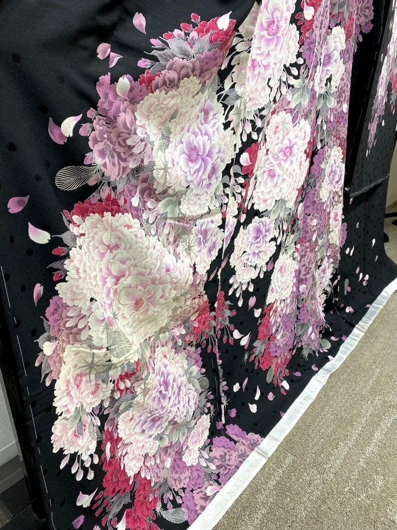 振袖 仮絵羽 FINALSTAGE 刺繍 銀彩 正絹 未仕立て品 八掛付 - メルカリ