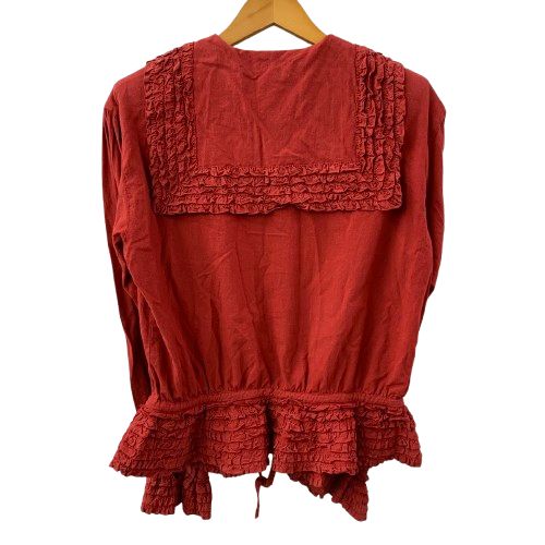 ☆ワンダフルワールド☆❤️リボン付きフードベスト✨赤ギンガム