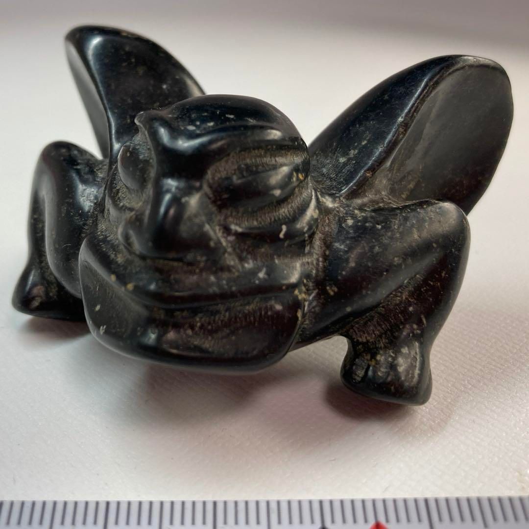 砡製 鬼根付 96g最大幅6.5㎝ 本Y5-0519☆トヒト