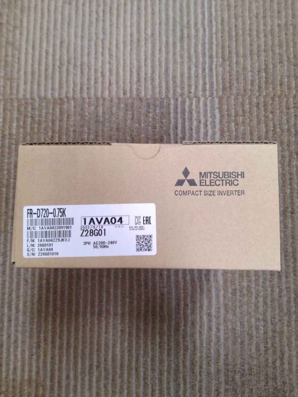 正規代理店購入 三菱電機 インバーター FR-D720-0.75K - メルカリShops