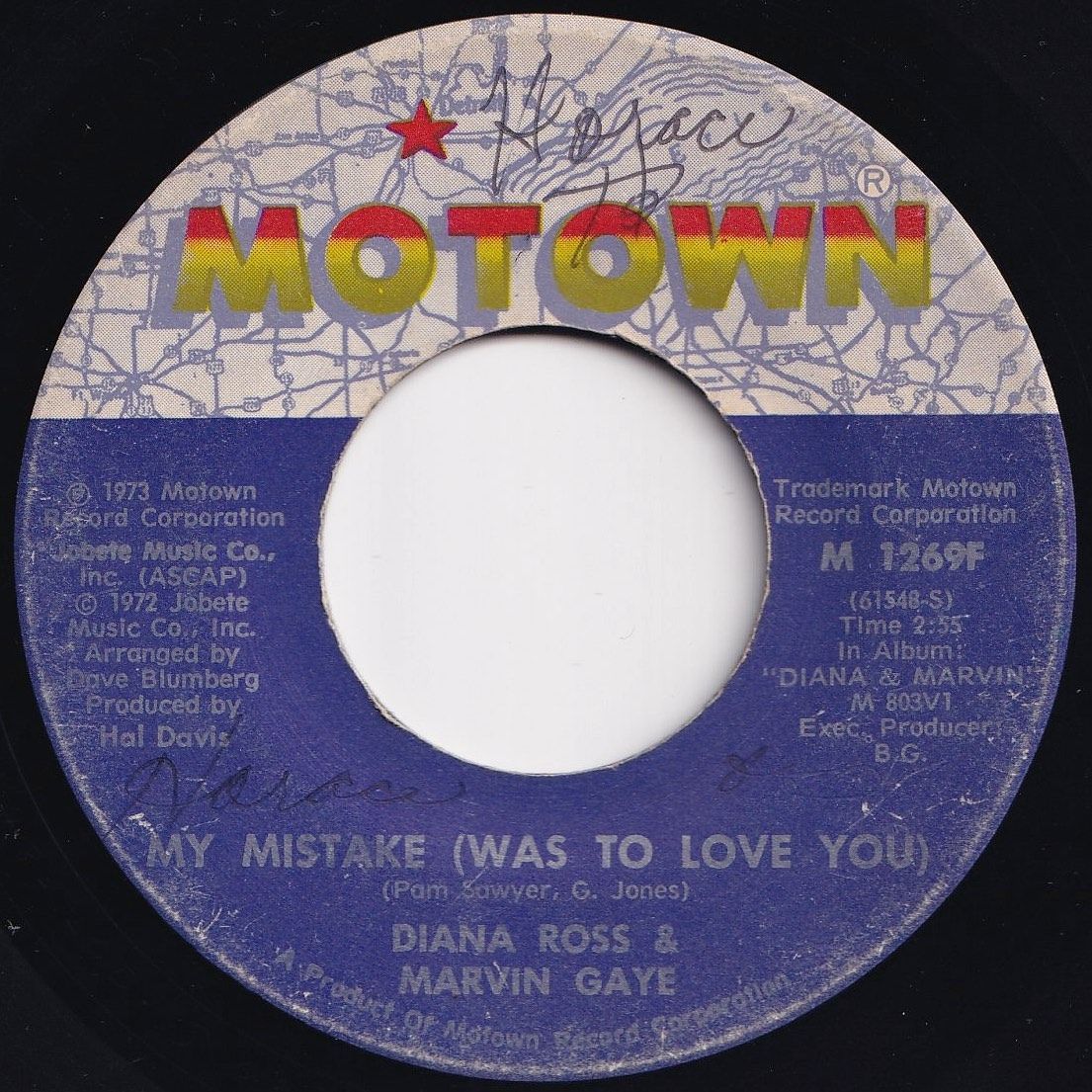Diana Ross, Marvin Gaye My Mistake (Was To Love You) Include Me In Your  Life Motown US M 1269F 203599 SOUL ソウル レコード 7インチ 45 Solidity Records  メルカリ