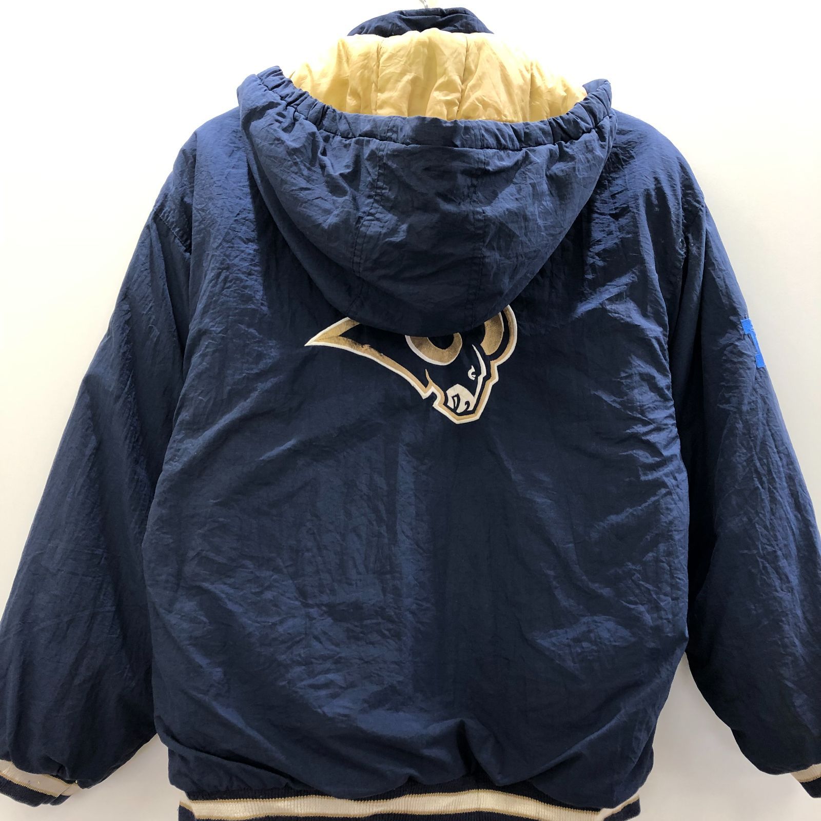90年代 Reebok NFL ST. LOUIS RAMS ナイロンジャケット reebok リーボック NFL ST.LOUIS Rams ナイロン中綿ジャケット