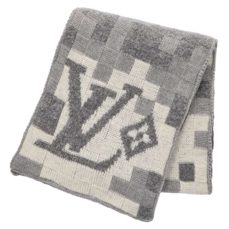 ルイヴィトン M93391 マフラー ダモフラージュ ウールマフラー メンズ