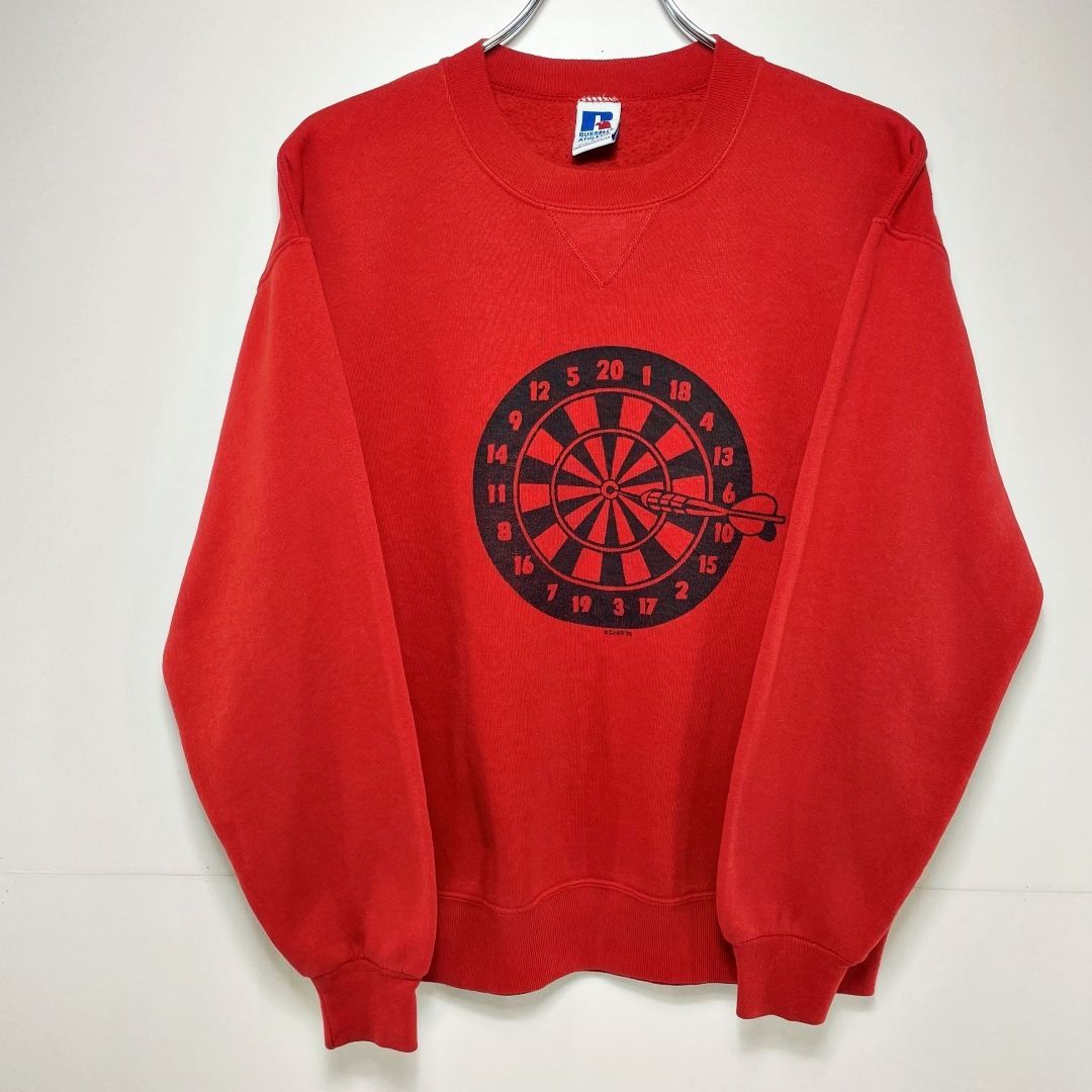 USA製 90s ラッセル ■USA製 スウェットパーカー 80s 90s USA製【 RUSSELL ATHLETIC 】ラッセル ビンテージ レッド 無地 スウェット / 赤系 / XXL / トレーナー アメリカ 米国製 古着 