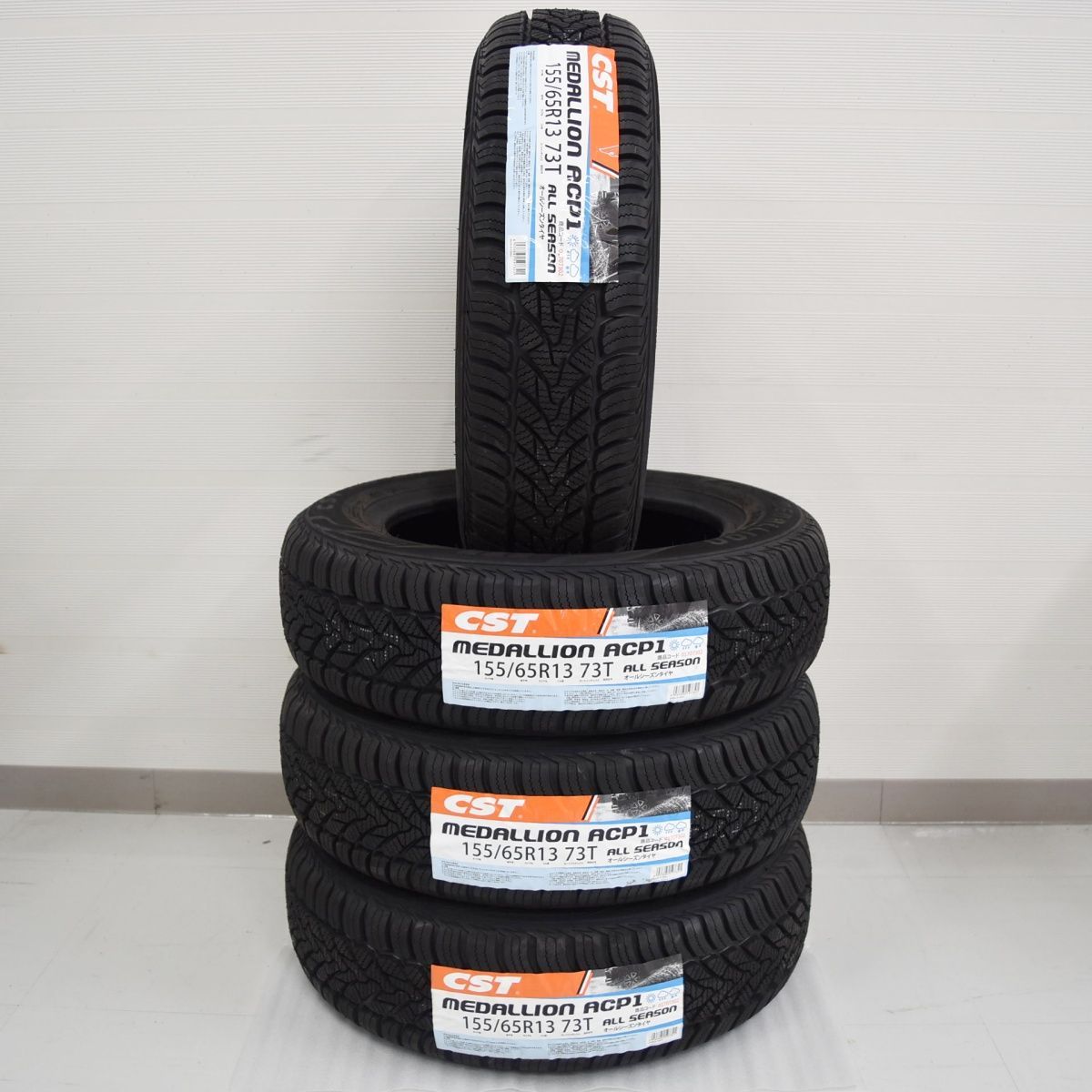 【未使用タイヤ4本セット】タイヤ メダリオン ACP1 CST オートバックス 155/65R13 73T オールシーズンタイヤ 2022年製造