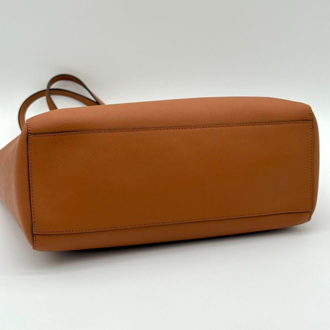 【美品】Tory Burch Emerson トートバック セミショルダー 茶 美品】Tory Burch Emerson トートバック セミショルダー 茶