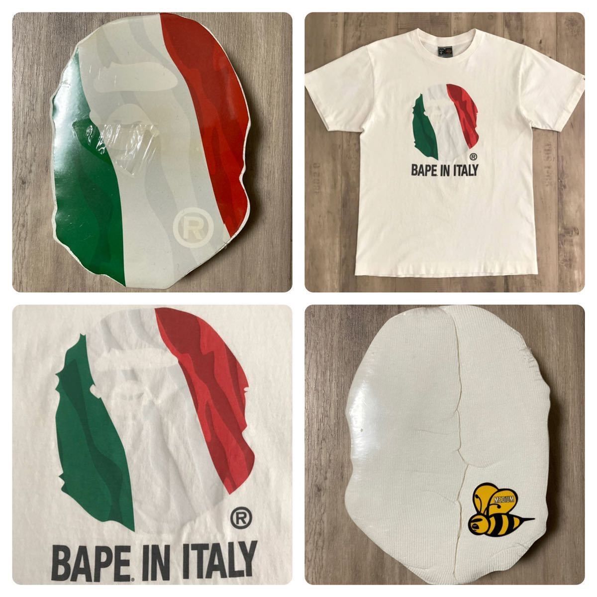 BAPE IN ITALY イタリア国旗 圧縮 Tシャツ ベイプ ape エイプ - メルカリ