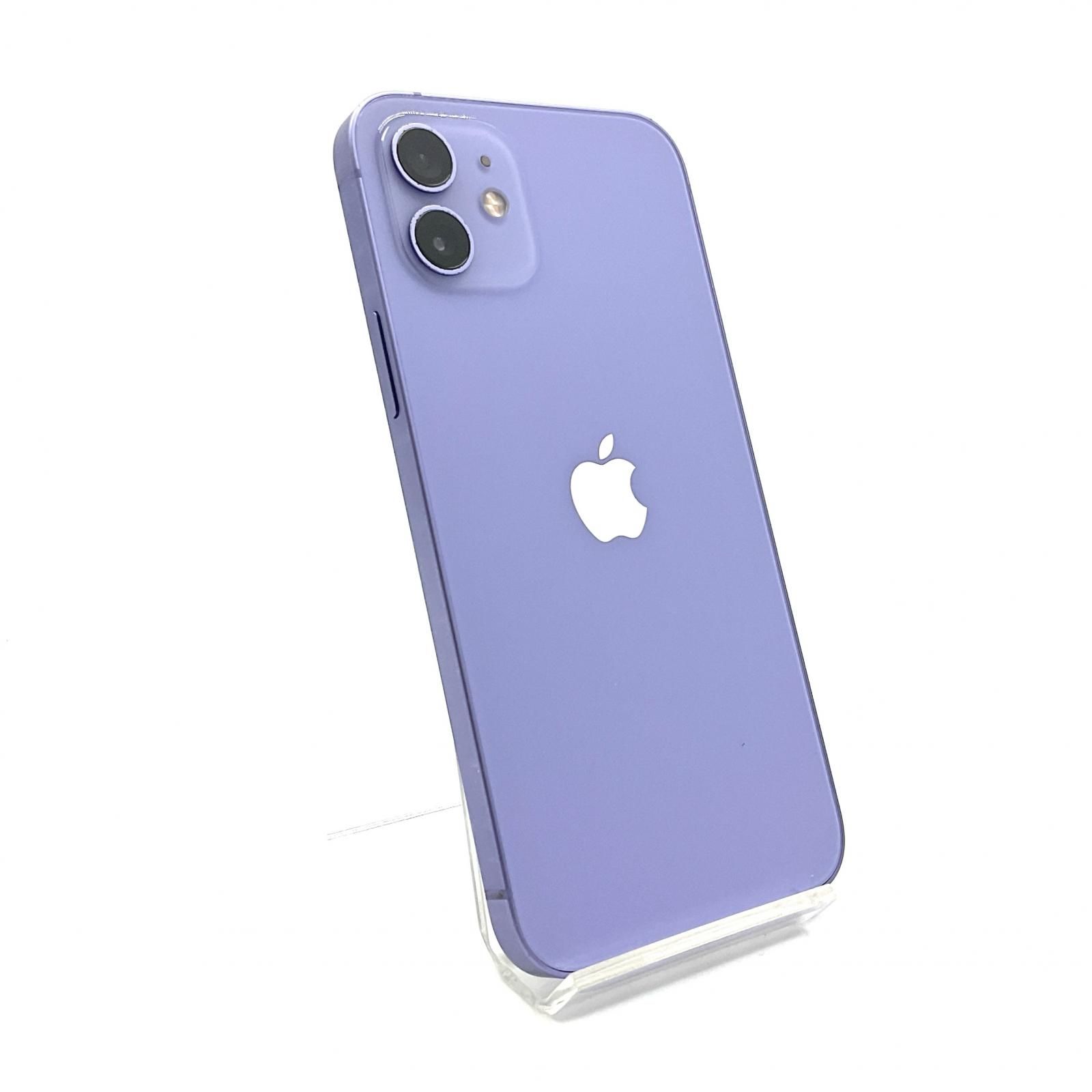 【全額返金保証】【最速発送】Apple iPhone 12 64GB パープル docomo 白ロム 77% 動作確認済
