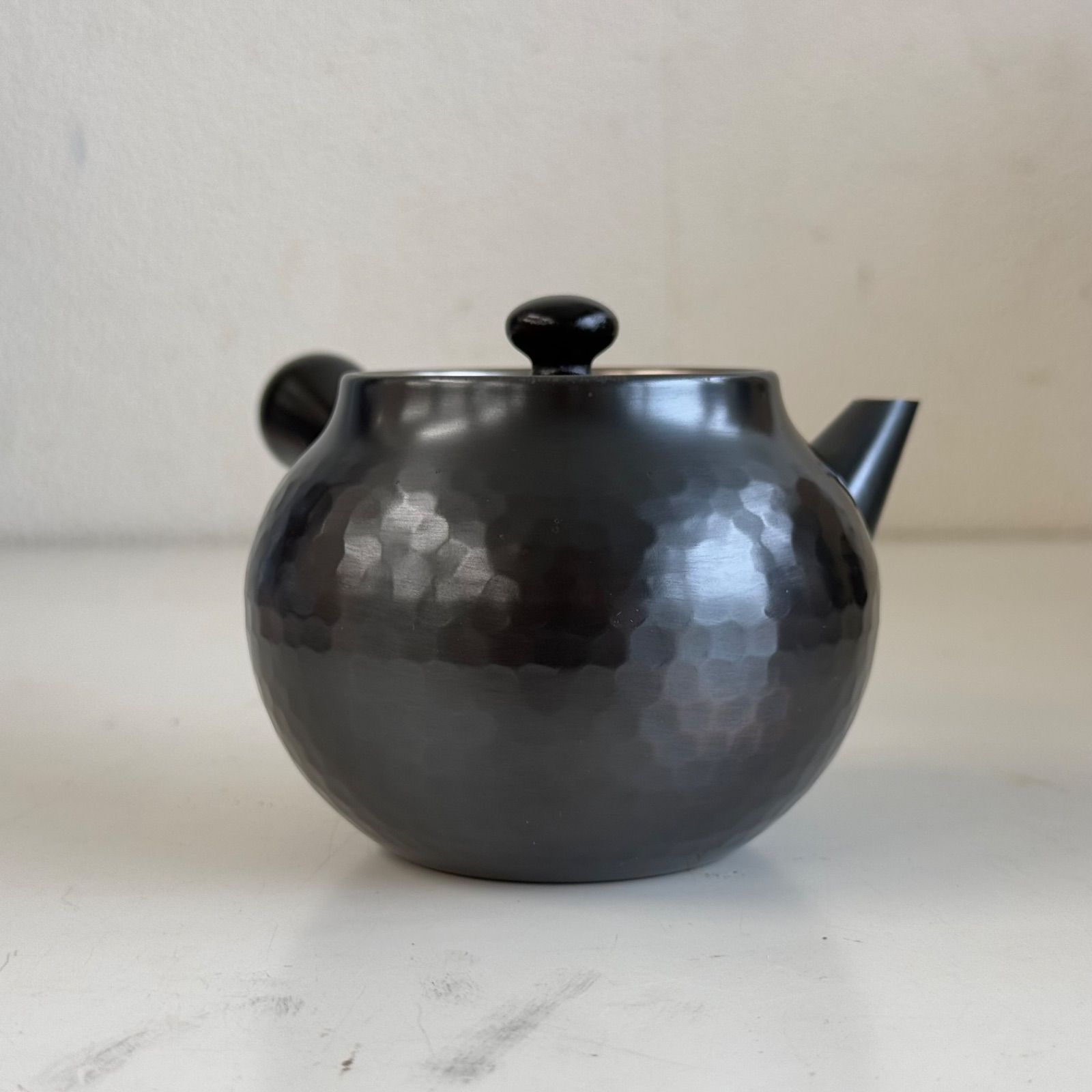 新品/銘あり/共箱付】新光堂 美術銅器 横手急須＋茶筒（二重蓋