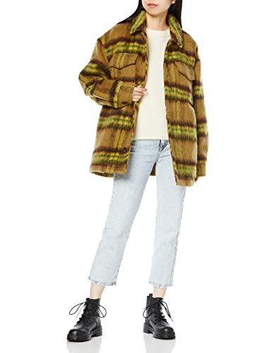 エックスガール ジャケット SHAGGY BIG SHIRT 105214021006 レディース イエロー M