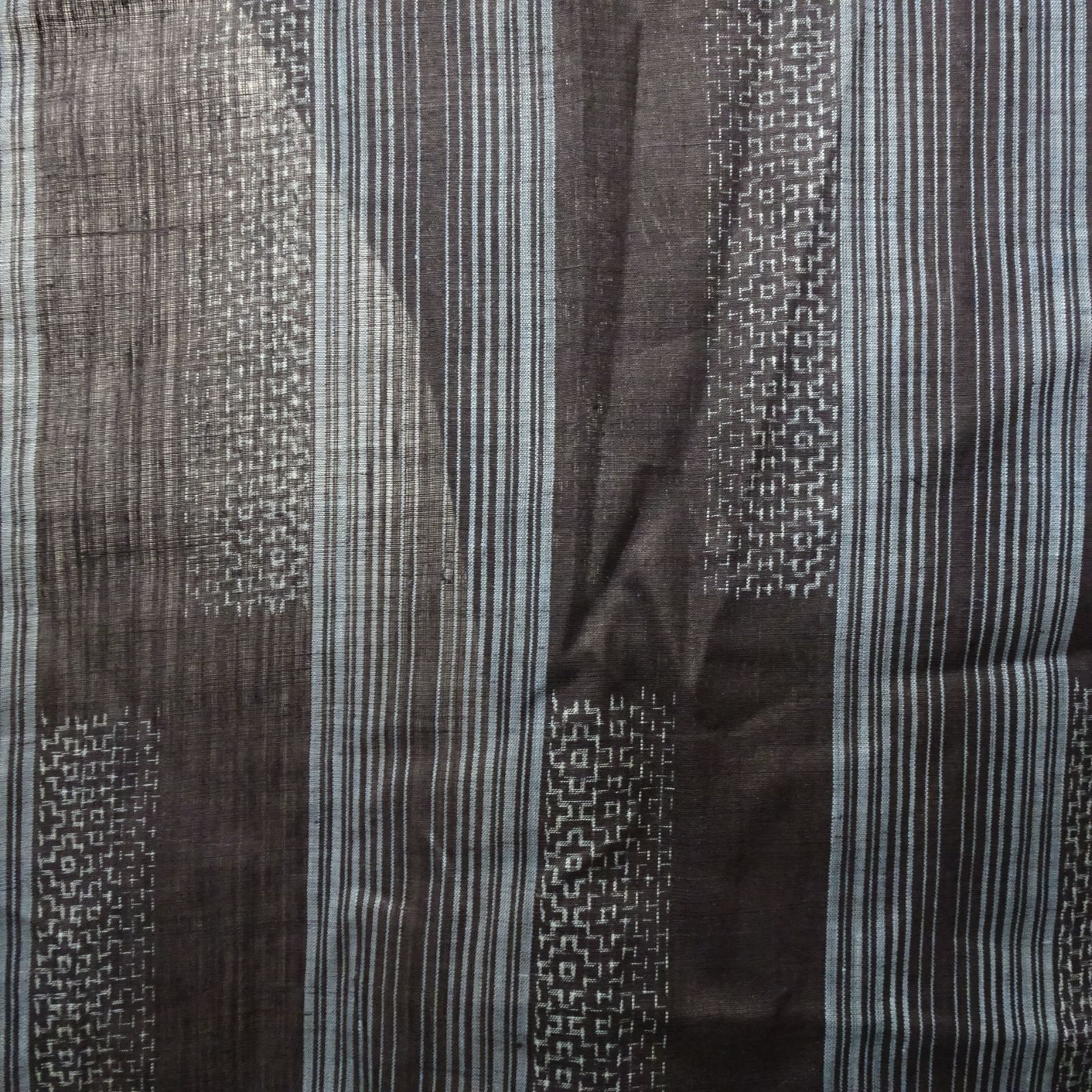  アンティーク 本麻 能登上布 着物 色入り 232063 その他 着物