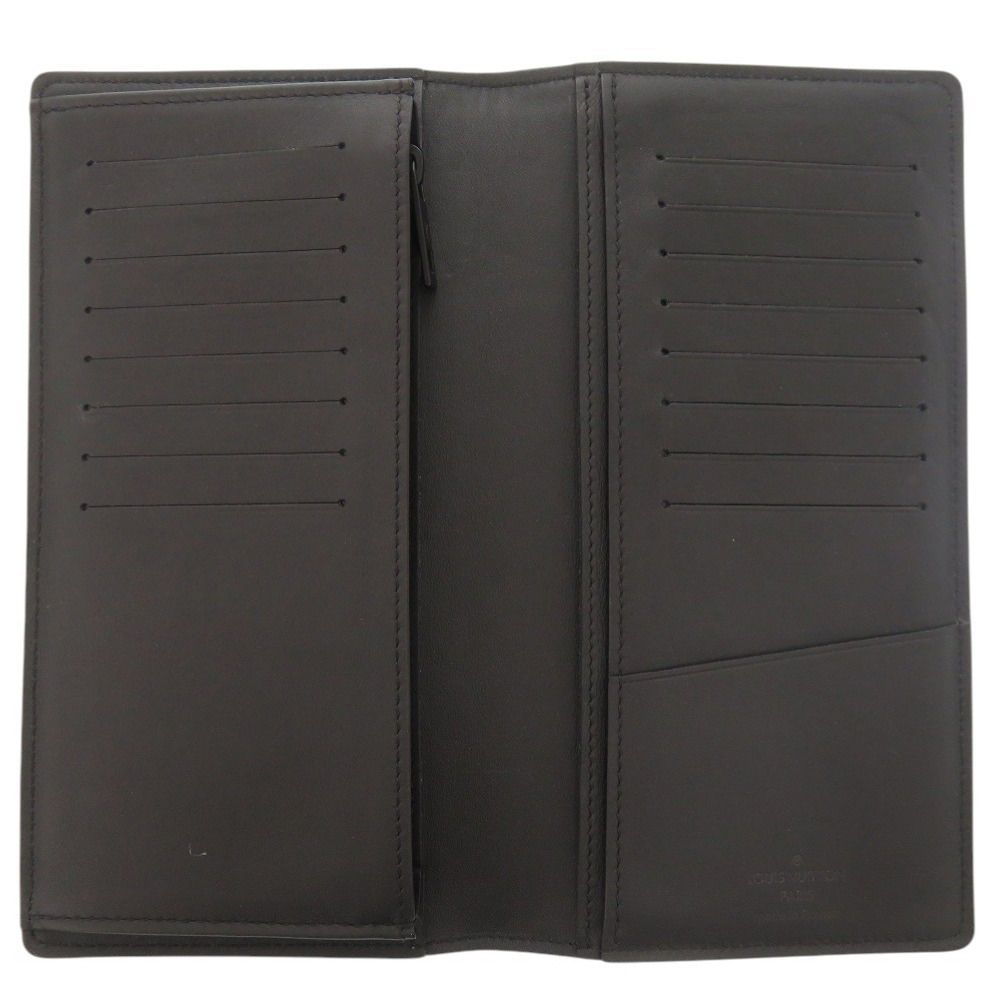 【新品級】ルイヴィトン アエログラム ポルトフォイユ ブラザ NM 長財布 黒 美品 ルイ ヴィトン ポルトフォイユ ブラザ NM LV アエログラム M69980