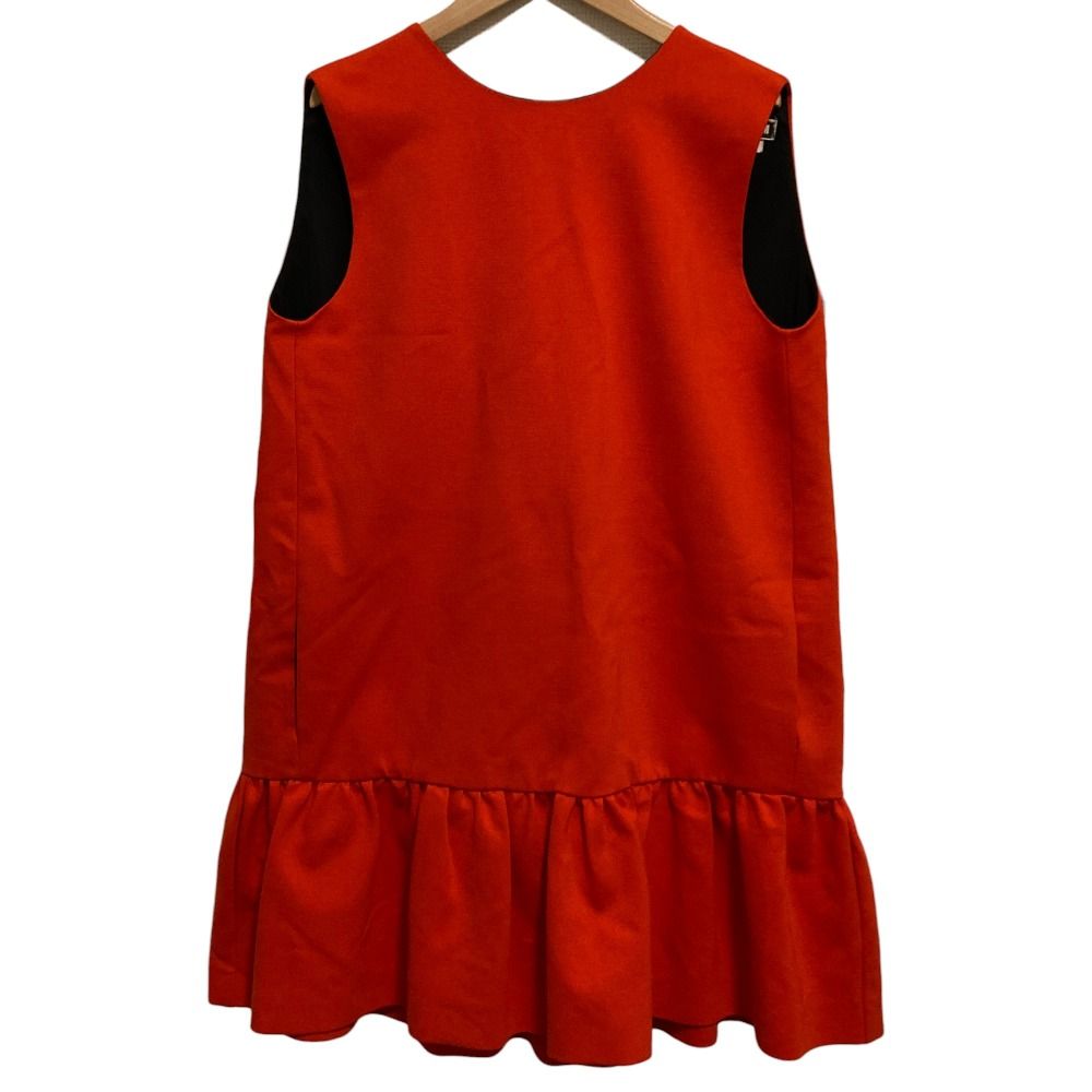 未使用品 MSGM　バックオープンフリルノースリーブワンピース　ドレス MSGM - 美品 MSGM エムエスジーエム バックオープン フリルヘム