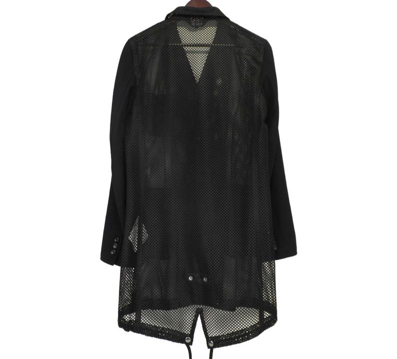 HOMME DEUX メッシュテーラードジャケット ブラック HOMME DEUX