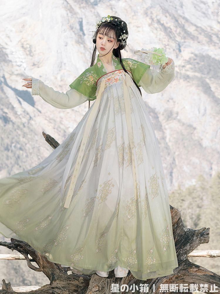 2025 豪華刺繍 漢服 かんふく 古風衣装 レトロ風 中華ロリータ コスプレ ワンピース 唐装 仙女服 中華風 美しい刺繍 撮影会 舞台演出 推し活 仮装 HF-400