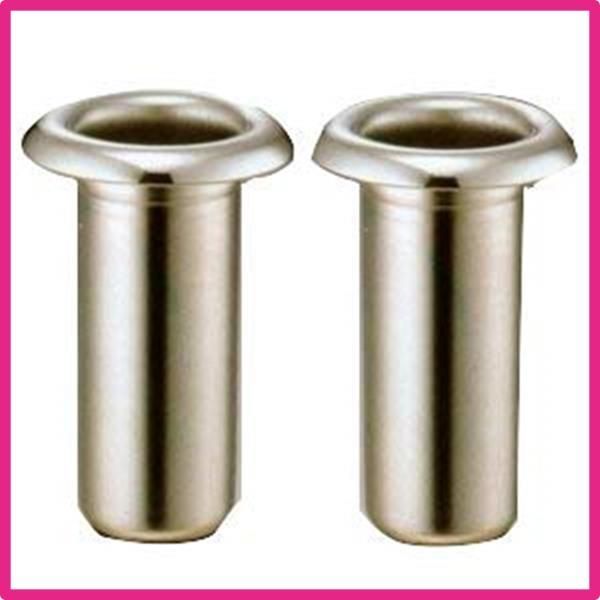 【お墓用】花立高級ステンレス製筒径48mmリング下145mm差し込むだけで取り付け簡単1対2本セット(RD48-145)