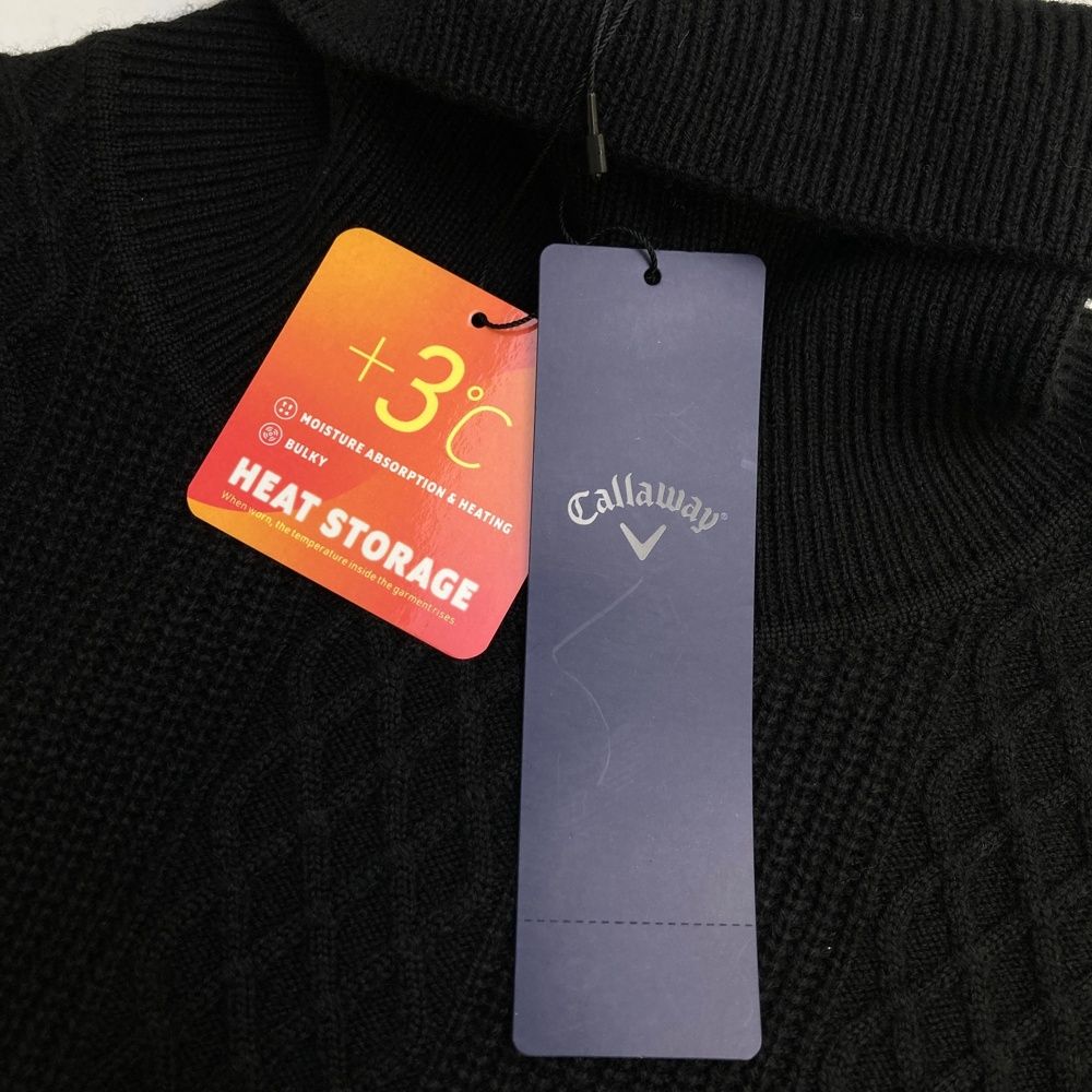 サイズ：4L CALLAWAY キャロウェイ  タートルネック ニットセーター  ブラック系 [240101484685] ゴルフウェア メンズ ストスト サイズ：4L CALLAWAY キャロウェイ タートルネック ニット