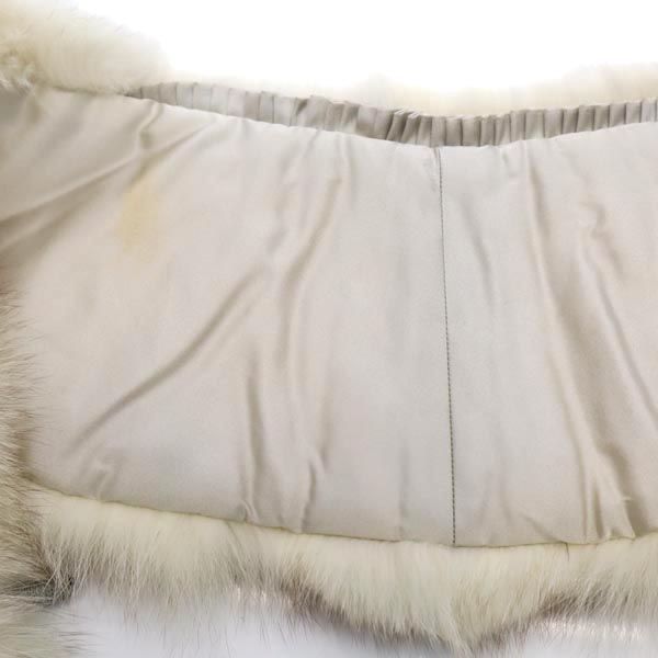 サガフォックス ファー ショール  ベージュ系 SAGA FOX Superb Quality Ranched Fox レディース サガフォックス ファー ショール ベージュ系 SAGA FOX Superb Quality
