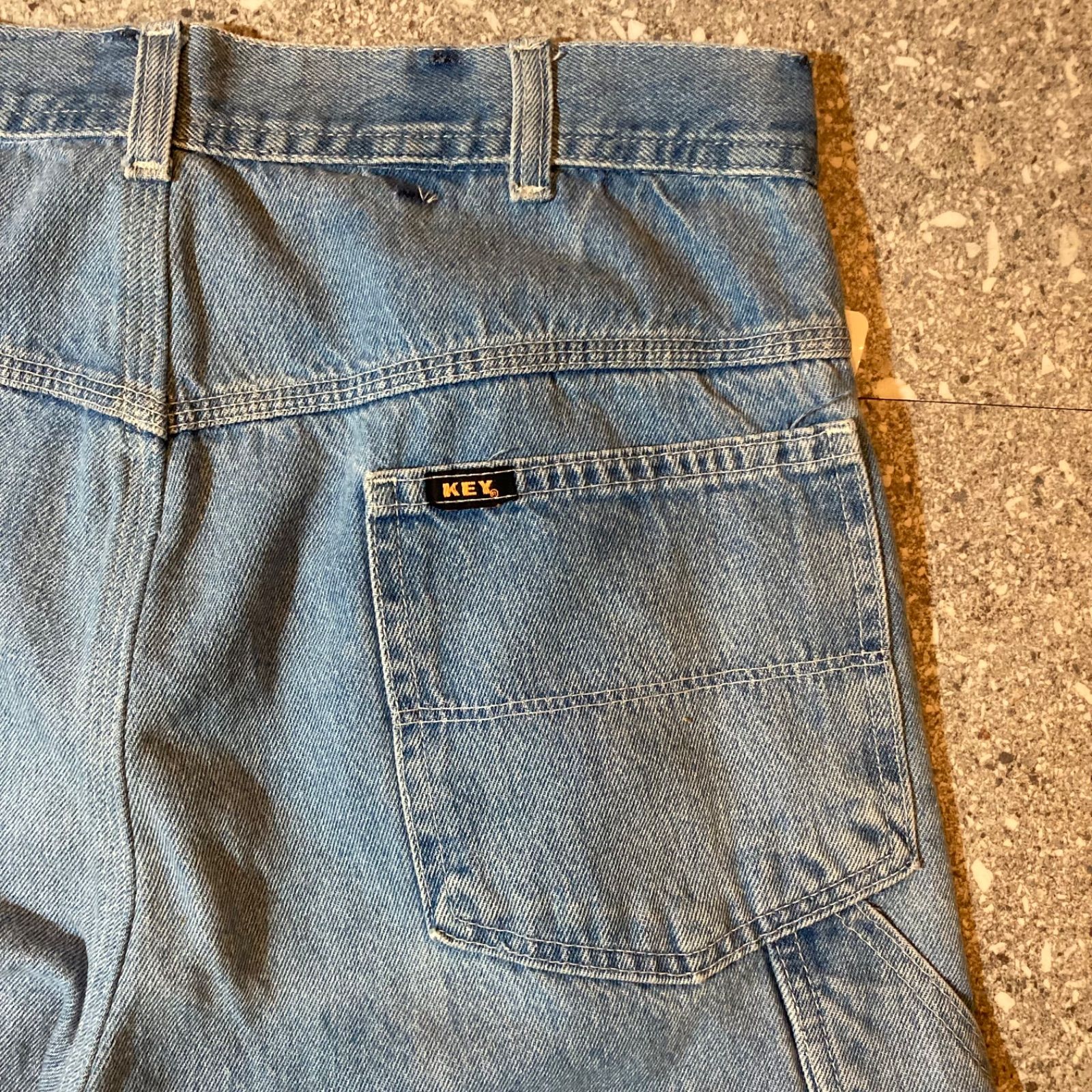 80s〜 KEY denim painter pants TALON ZIP / 80年代製 キー デニム