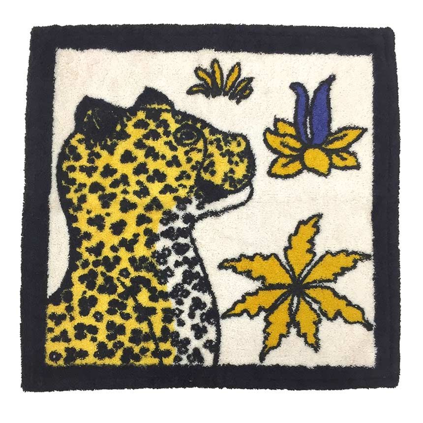 ⭐️未使用⭐️ エルメス ハンドタオル カレドプラージュ レオパード HERMES エルメス ハンドタオル CARRE DE PLAGE LEOPARDS カレド