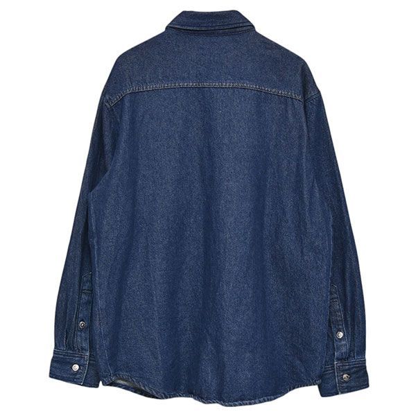 RAF SIMONS ラフシモンズ 2021AW RSロゴオーバーサイズデニムシャツ