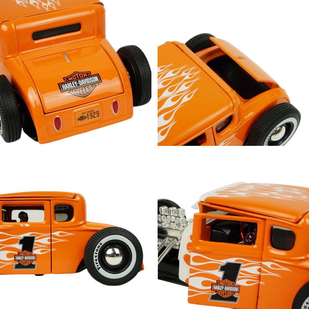 新品 1/24 箱入り ミニカー MAISTO 1:24 1929 FORD MODEL A HARLEY