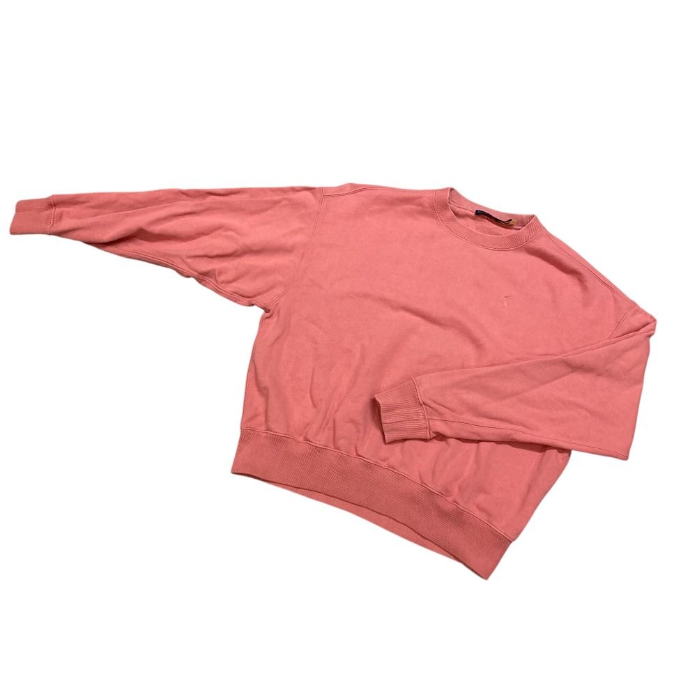 美品 22AW POLO RALPH LAUREN ポロラルフローレン ホース刺〓 バックロゴ スウェット トレーナー XXS ピンク レディース 古着 中古 美品 22AW POLO RALPH LAUREN ポロラルフローレン ホース刺繡