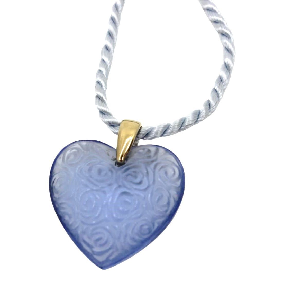 LALIQUE ハート型ネックレス 青/ラリック LALIQUE ハート型ネックレス 青/ラリック ラリック ネックレス