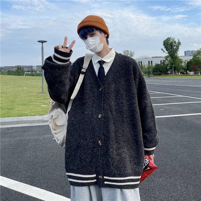 カーディガン メンズ ビジネス カーデガン ニット カシミアタッチ カーデ 無地 オフィス カジュアル スーツ 秋 冬 ニット シンプル  kaerjini01