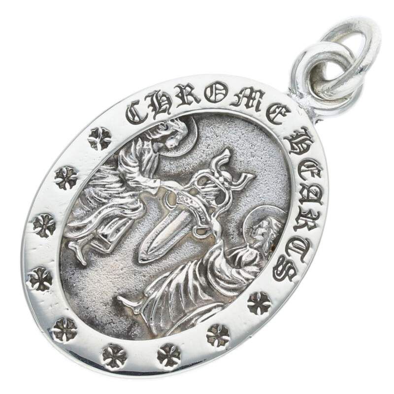 クロムハーツ エンジェルメダルオーバル シルバーネックレス 楽天市場】【CHROME HEARTS クロムハーツ】Angel medal Oval (S