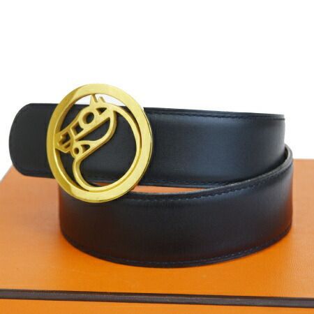 HERMES（エルメス） ベルト リバーシブル バックル ○Z刻印 レザー H