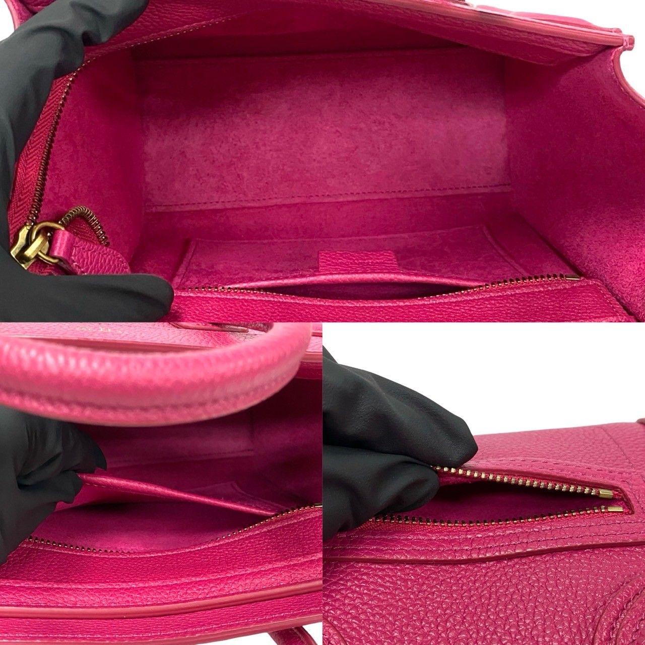 未使用保管品 袋付き CELINE セリーヌ ラゲージ ナノ ショッパー 