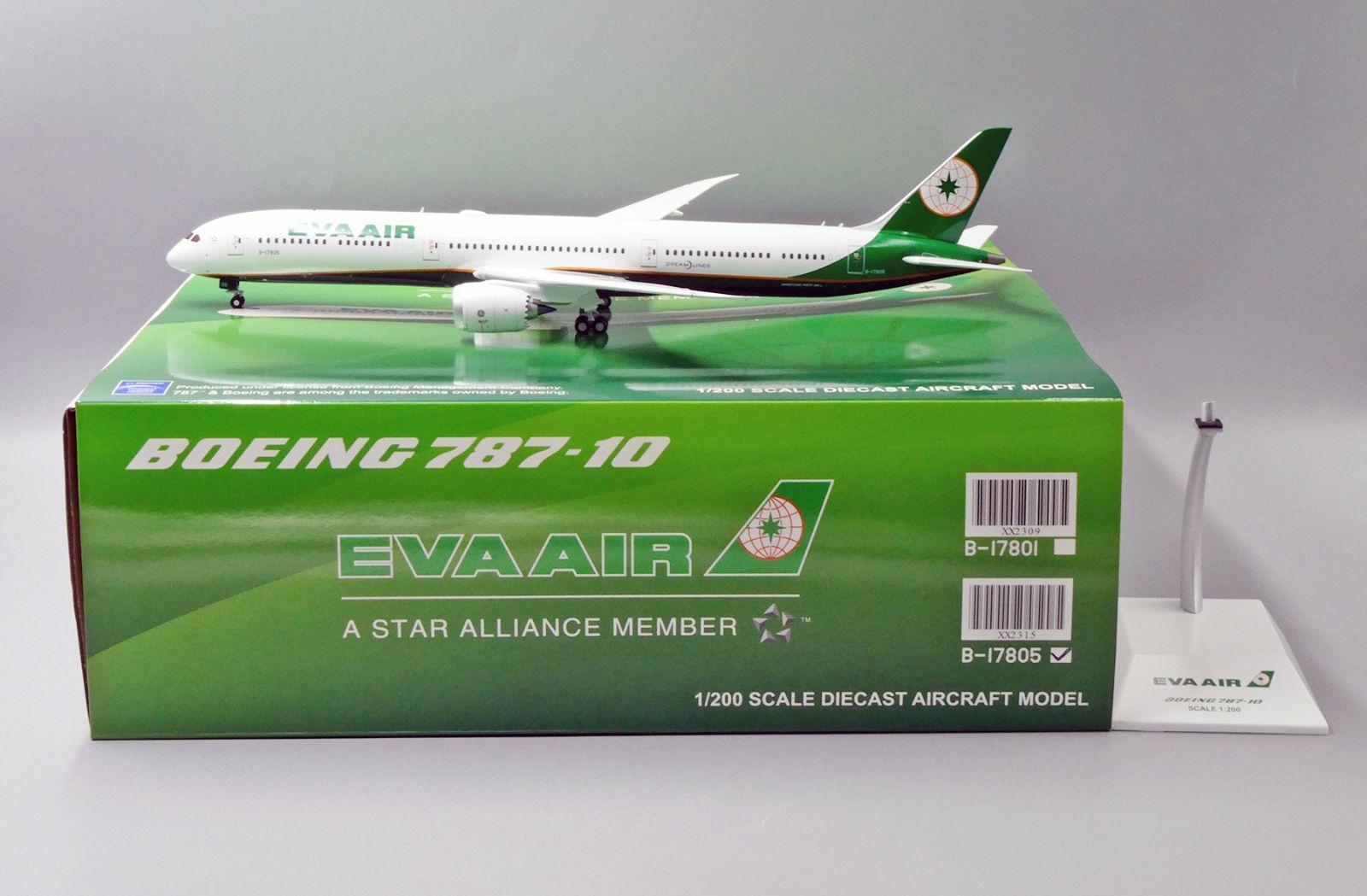 JcWings 1/200 EVA AIR エバー B787-10 新品
