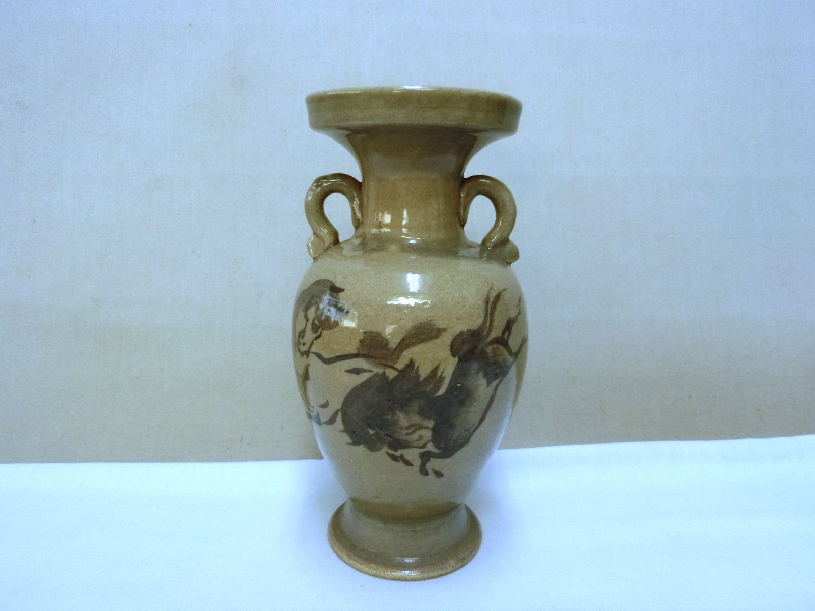 人間国宝 田村耕一 青磁 薊文 ゆのみ 湯呑 共箱 辰砂 酒器 ぐい呑 ①