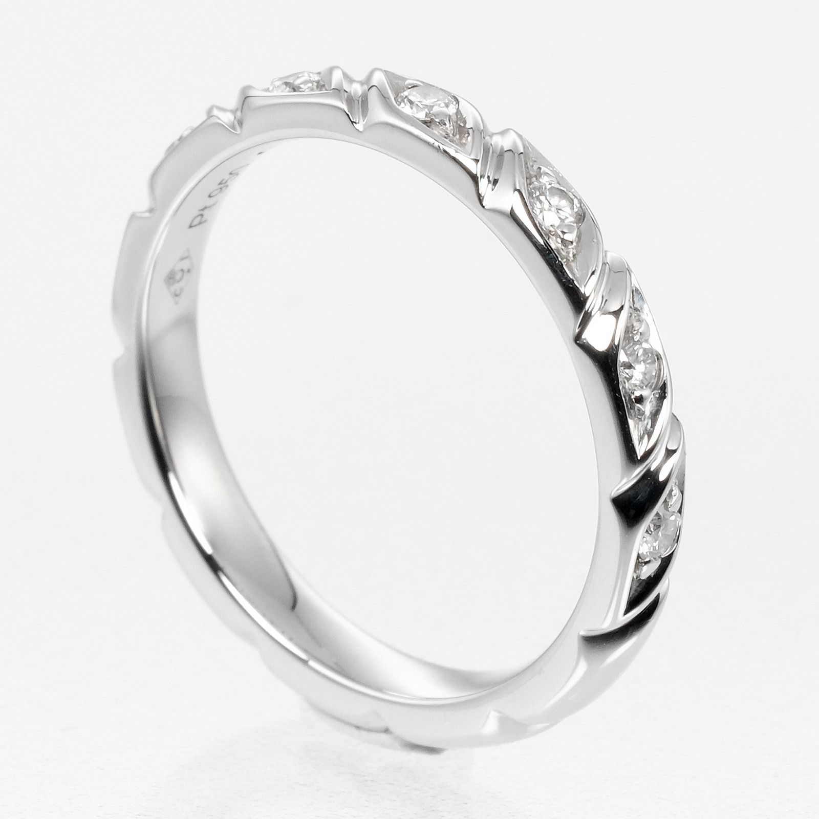 Chaumet】ショーメ トルサード Pt950プラチナ×8P ダイヤモンド 7号 