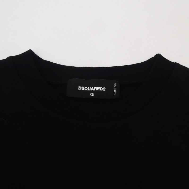 新古品 DSQUARED2 トップス XSサイズ ブラック タグ付き ディースク 新古品 DSQUARED2 トップス XSサイズ ブラック タグ付き