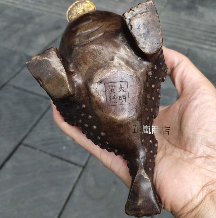 铜器 母子金蟾 轻奢 摆件 装飾品 工芸品 美術品 置物 純銅母子金蟾の置物 装飾品 現代工芸品 美術品 置物 工芸品