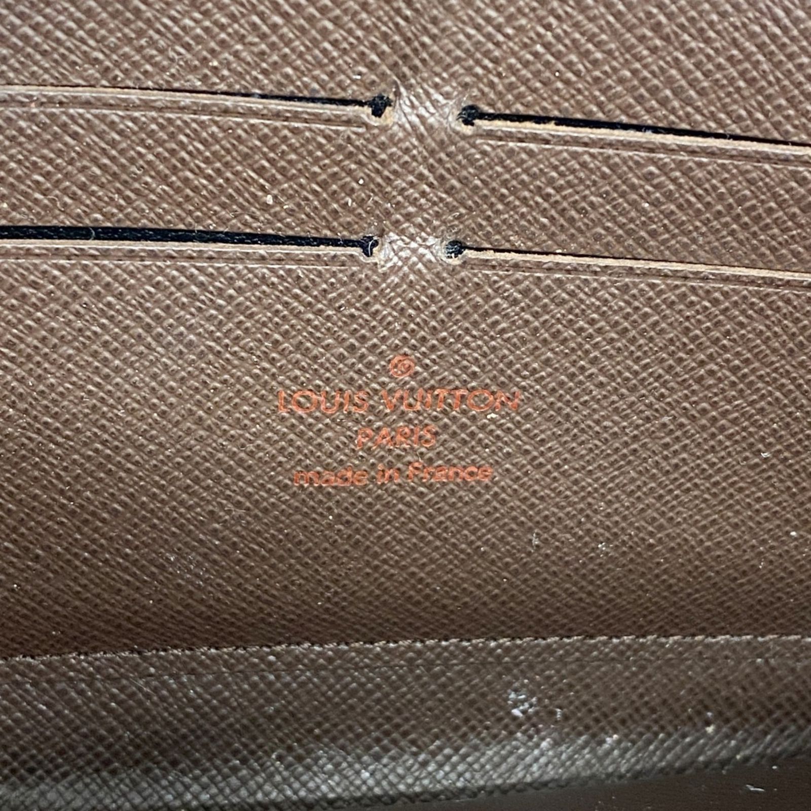【美品】ルイヴィトン＊ダミエ エベヌ ジッピーウォレットN60015 ルイ・ヴィトン(Louis Vuitton) ルイ・ヴィトン 長財布 ダミエ